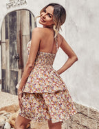 Ruffled Halter Dress