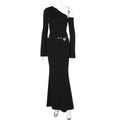 Asymmetric Top & Maxi Skirt Set