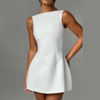 Backless Strappy Mini Dress