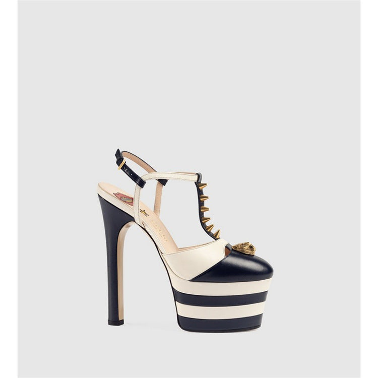 Buckle-Detail Block Heels