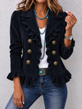 Long-Sleeve Buttoned Cardigan