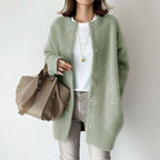 Relaxed Round-Neck Cardigan