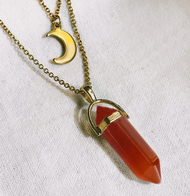 Moon Pendant Necklace