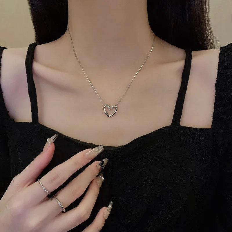 Twisted Heart Pendant Necklace