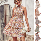 Ruffled Halter Dress
