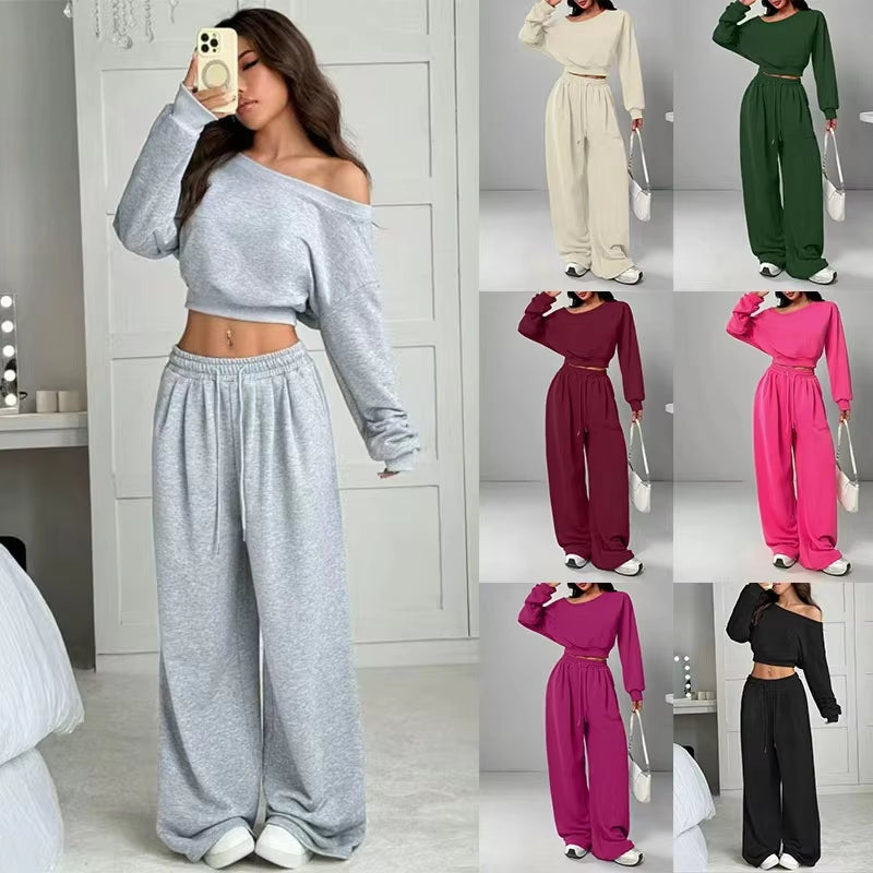 One-Shoulder Top & Trouser Set