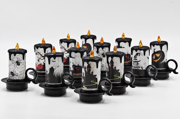 Mini Halloween candle lantern assortment; one random-design light supplied