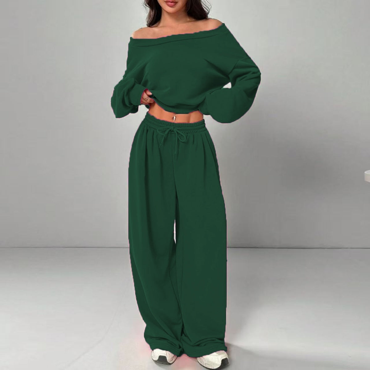 One-Shoulder Top & Trouser Set