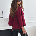 Belted Batwing Cloak