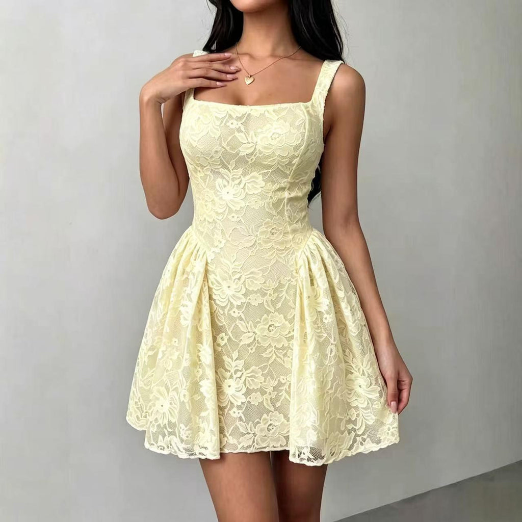 Lace Camisole Mini Dress