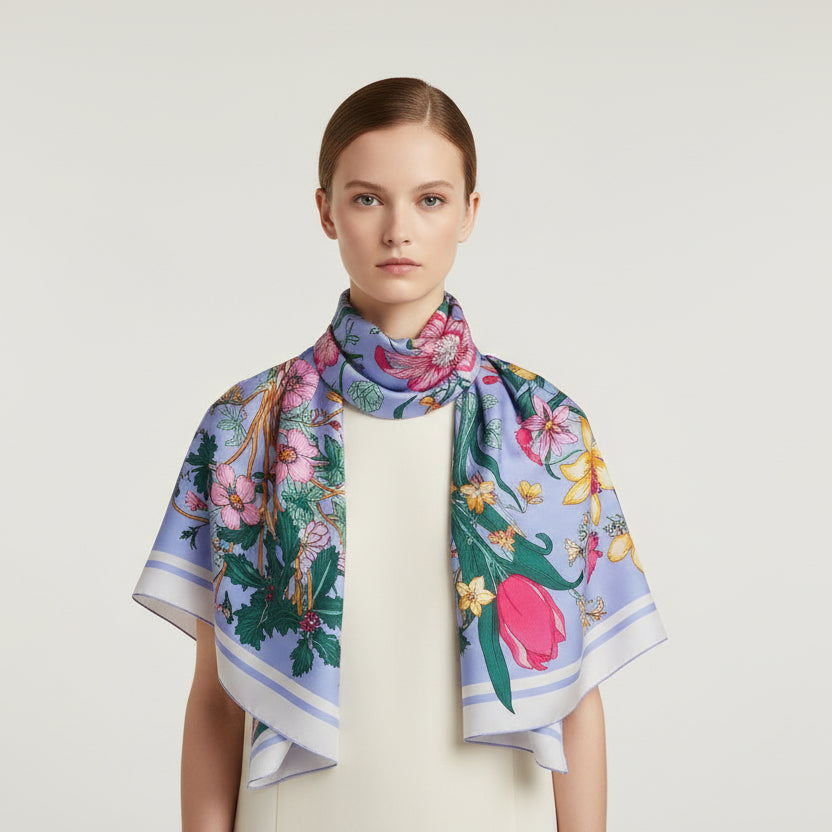 Botanical Jacquard Scarf