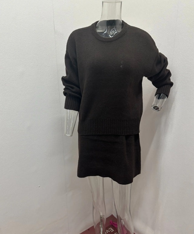 Knit Pullover & Mini Skirt Set