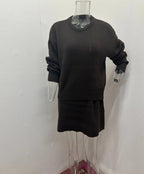 Knit Pullover & Mini Skirt Set