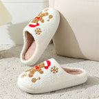 Gingerbread Plush House Slippers