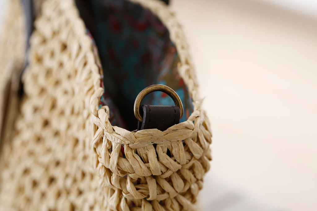 Woven Paper Shoulder Bag