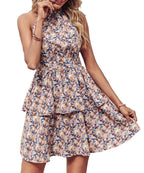 Ruffled Halter Dress