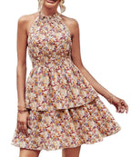 Ruffled Halter Dress