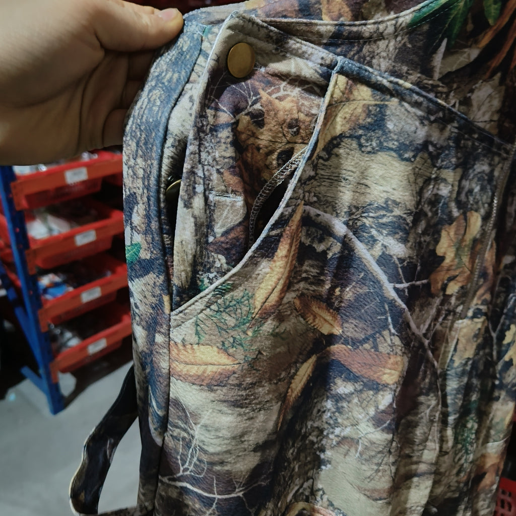 Zip-Front Denim Overalls