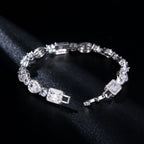 Geometric Zircon Bracelet