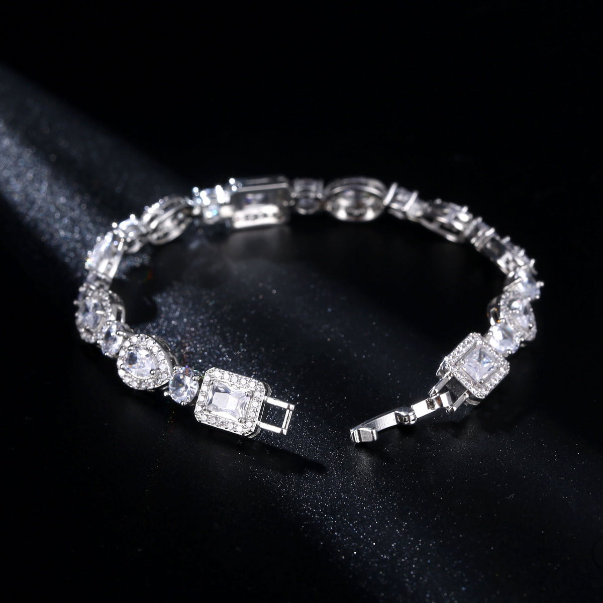 Geometric Zircon Bracelet