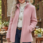 Stand-Collar Zip Jacket