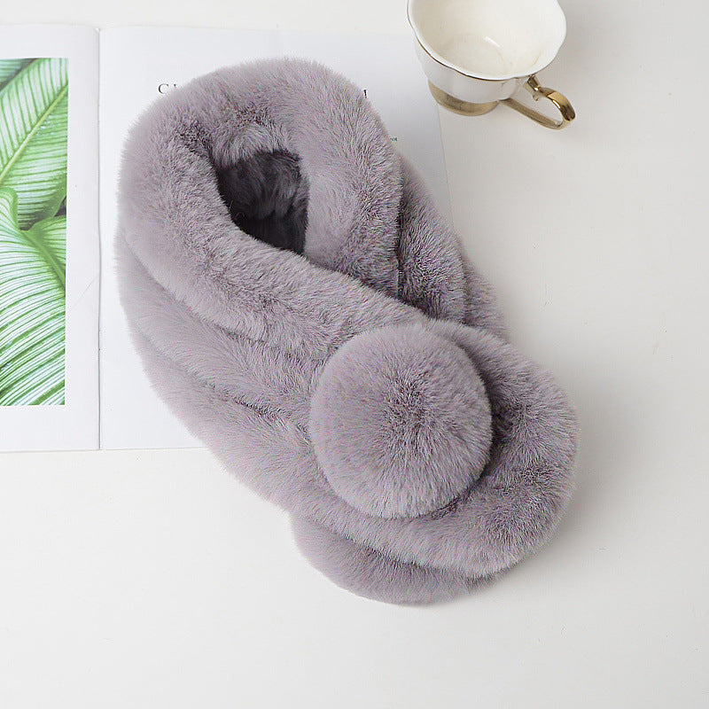 Faux-Fur Winter Scarf