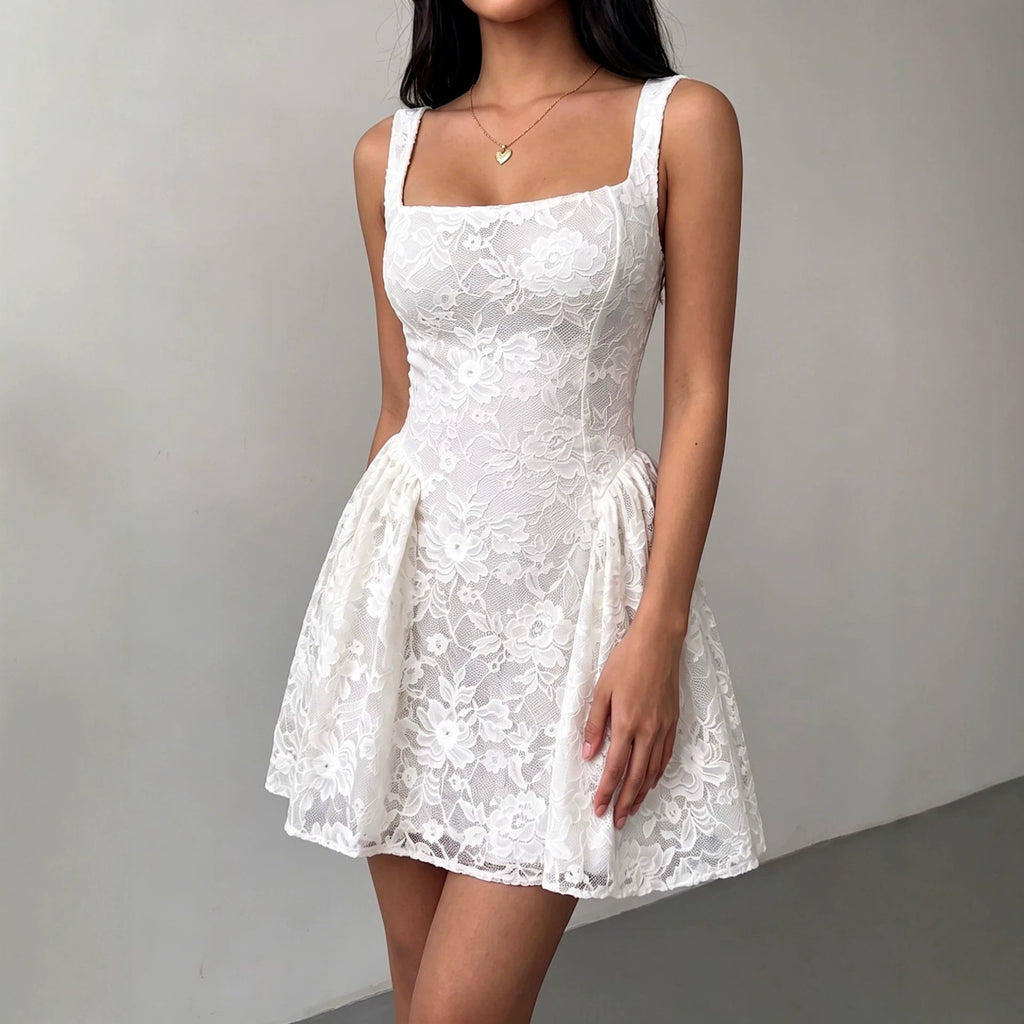 Lace Camisole Mini Dress
