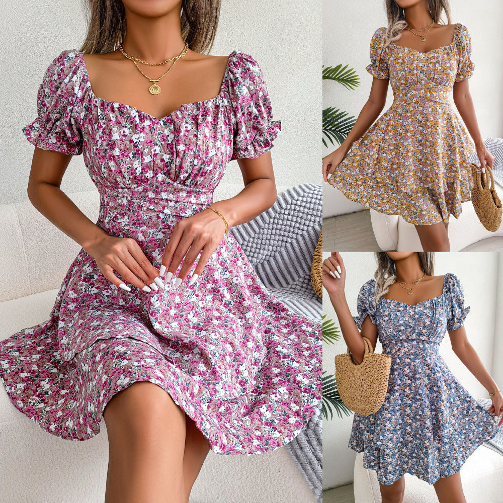 Floral Ruffle Mini Dress