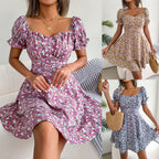 Floral Ruffle Mini Dress