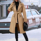 Belted Double-Breasted Trench