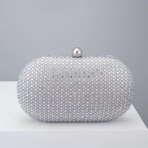 Embellished Oval Clutch