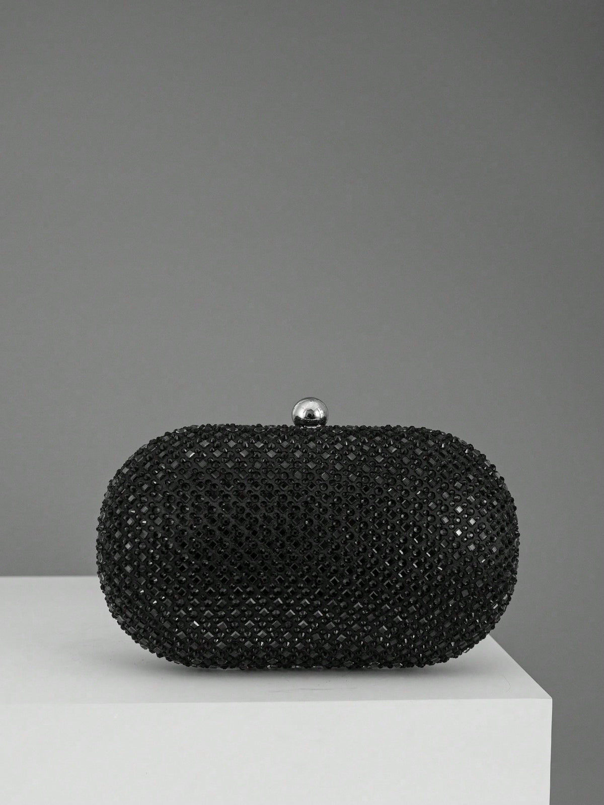 Embellished Oval Clutch
