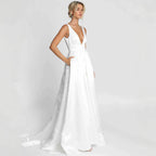 Slit Bridal Maxi Dress
