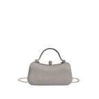 Lock-Closure Chain Evening Bag