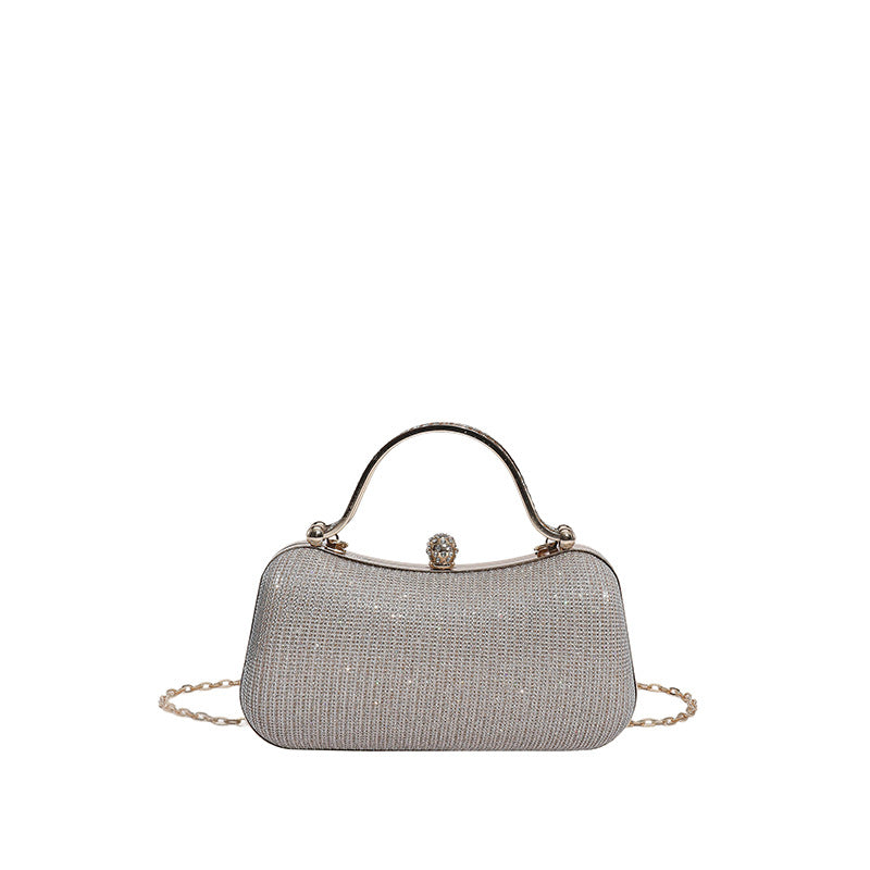 Lock-Closure Chain Evening Bag