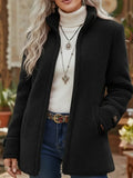 Stand-Collar Zip Jacket