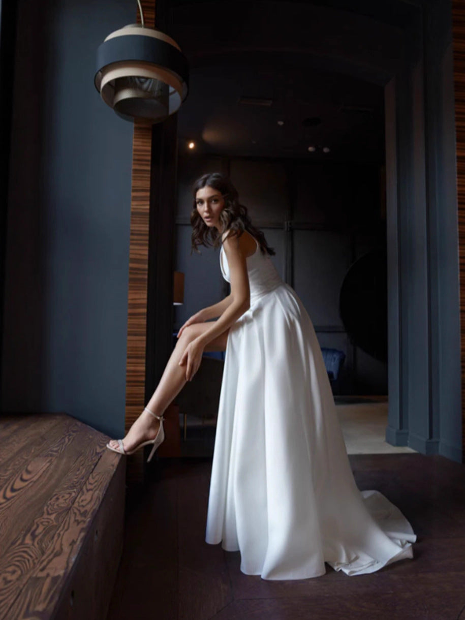 Sleeveless White Maxi Dress