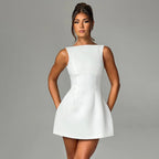 Backless Strappy Mini Dress