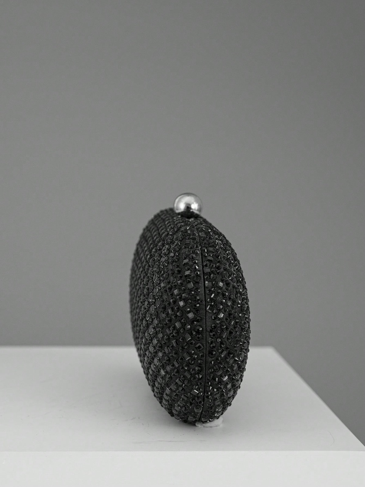 Embellished Oval Clutch