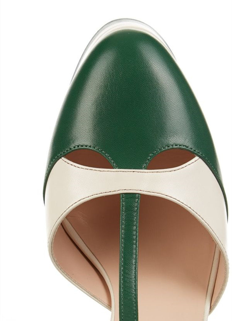 Buckle-Detail Block Heels