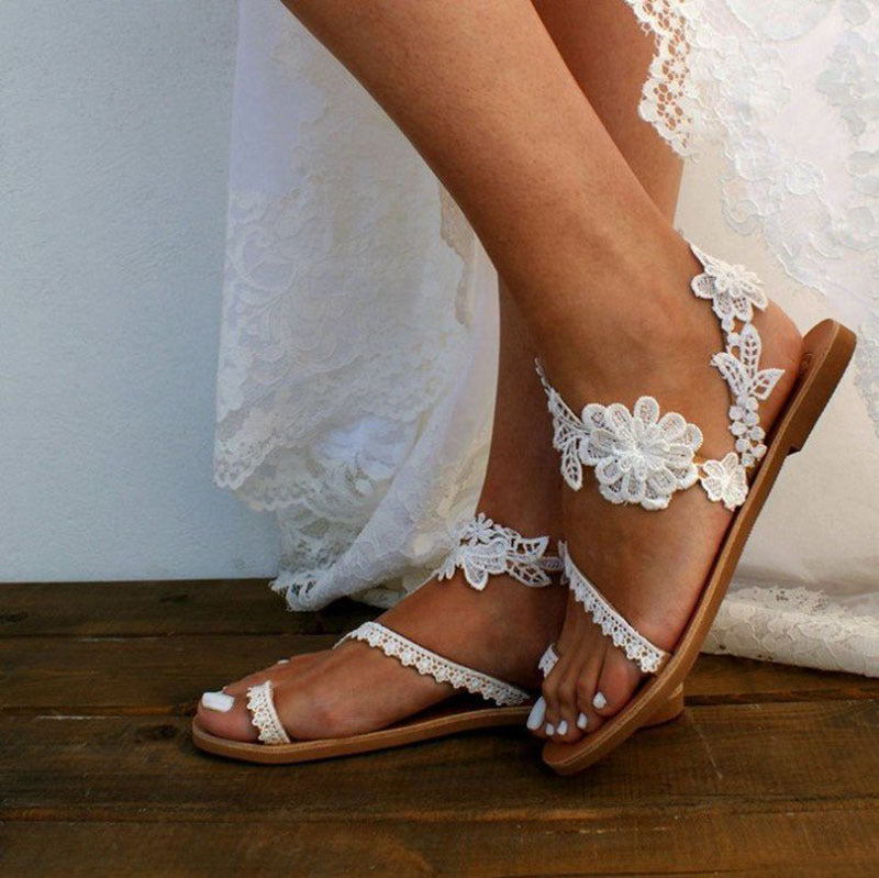 Floral Flat Sandals