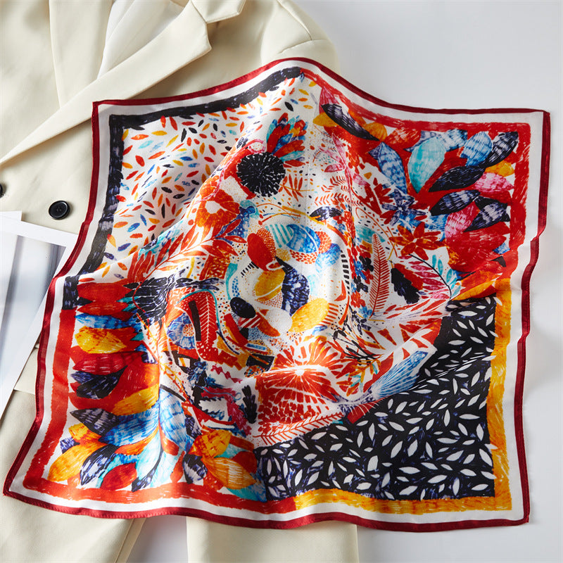 Printed Square Scarf