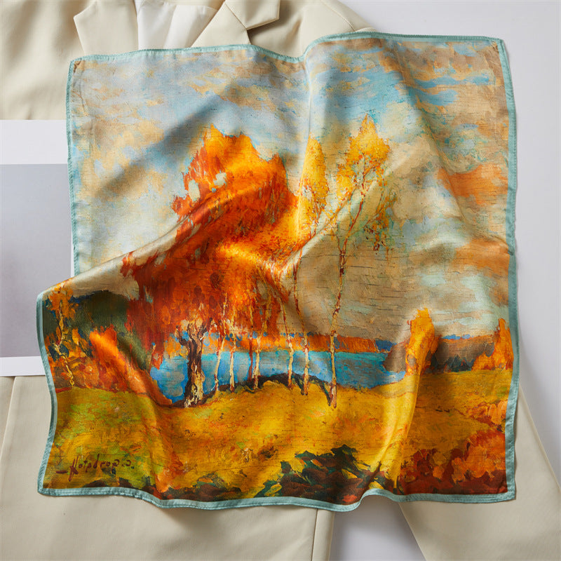 Printed Square Scarf
