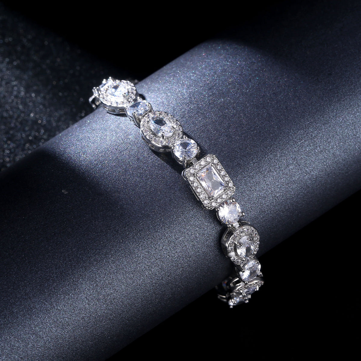 Geometric Zircon Bracelet