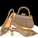 Embellished Shoe & Bag Set