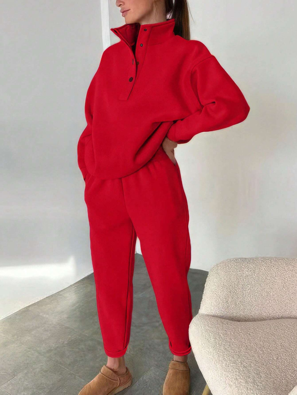 Relaxed Pullover & Trouser Set