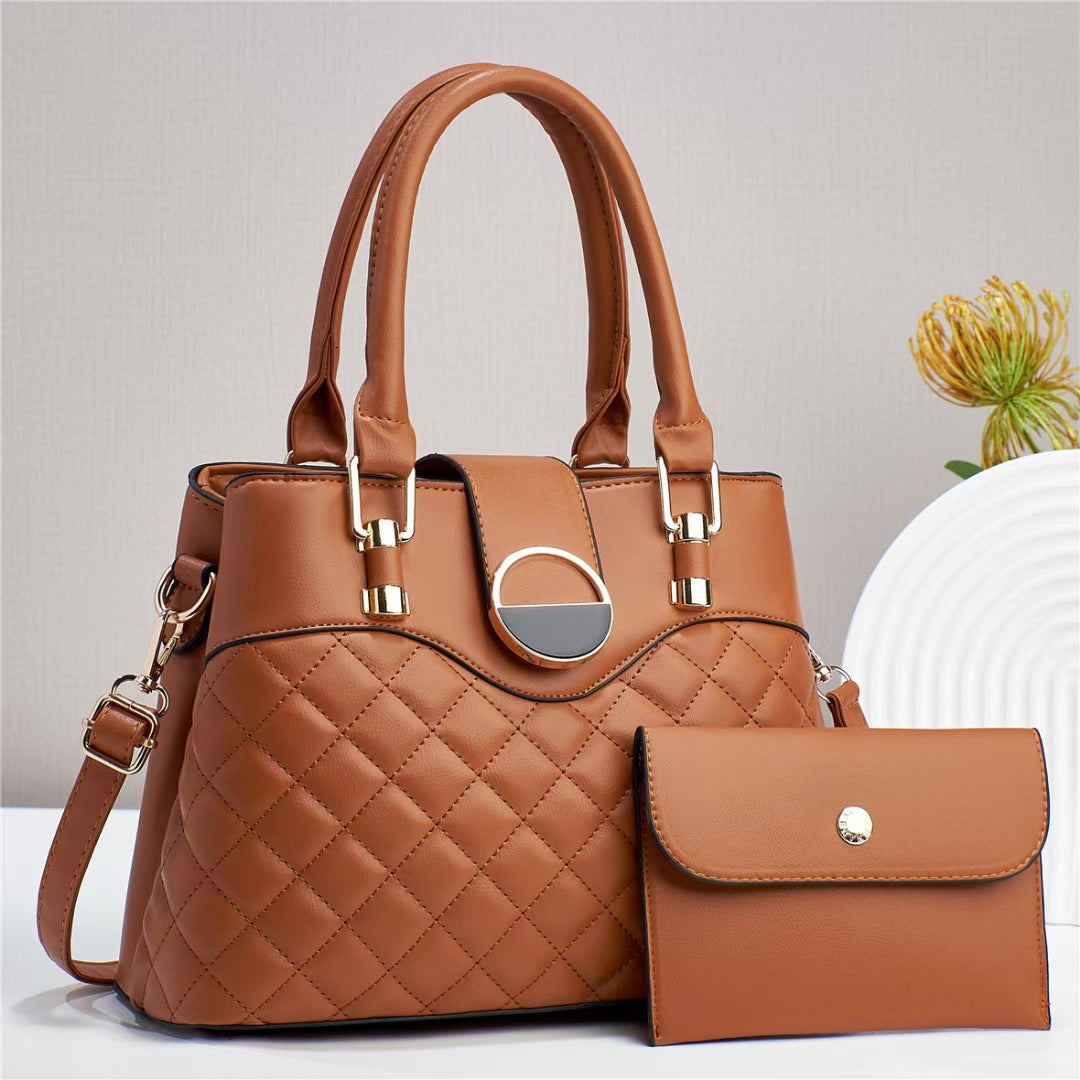 Quilted PU Shoulder Bag