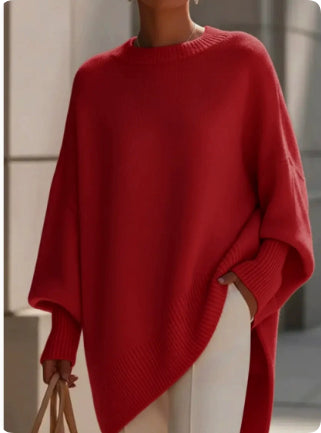 Relaxed Round-Neck Pullover