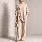 Asymmetric Sweater & Trouser Set