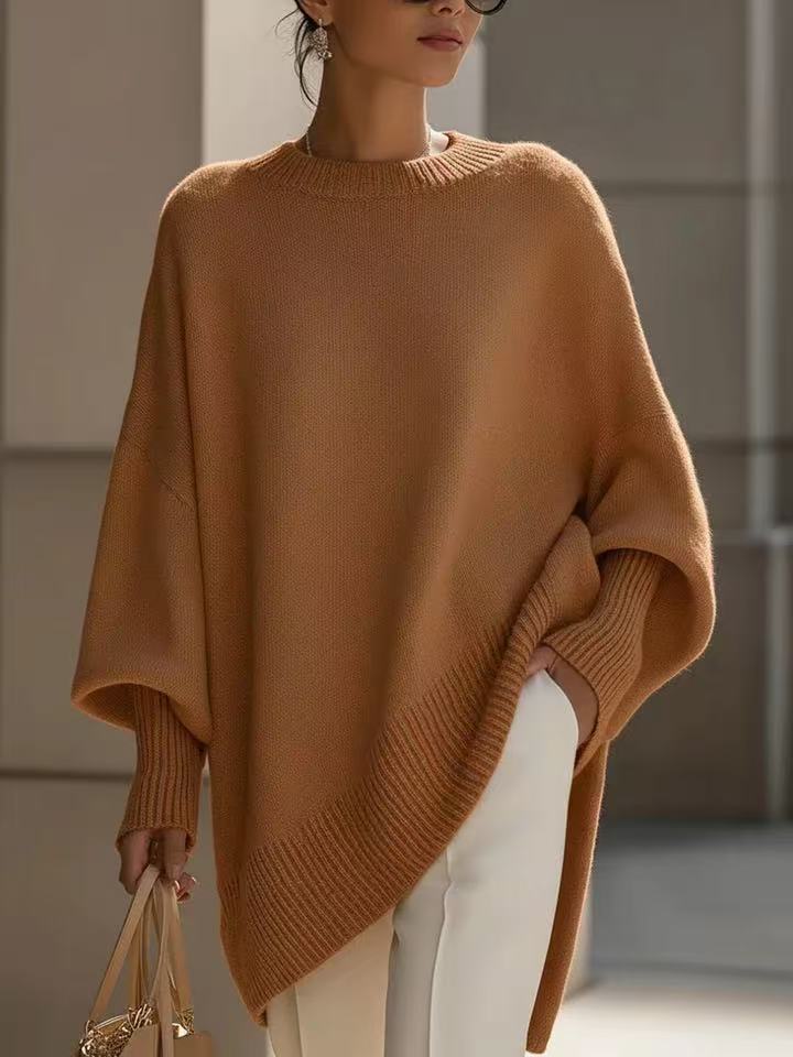 Relaxed Round-Neck Pullover